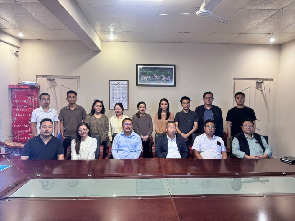 Kudecho Khamo, Ketuoselie Kenguruse and other CAWD officials in Kohima on October 14.